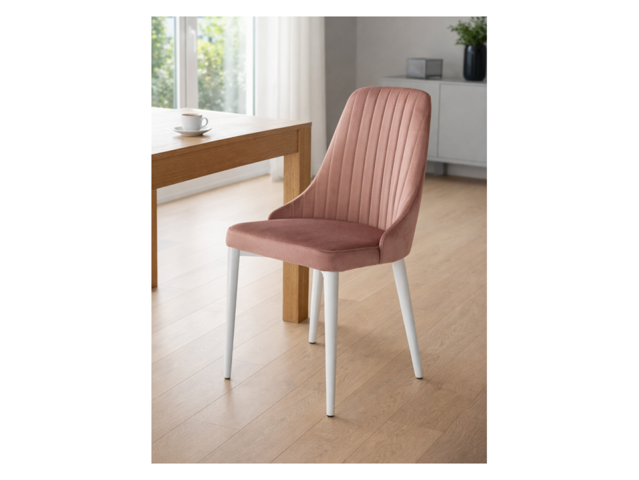 Kora dark pink / white Стул на металлокаркасе