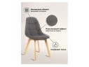 Filip dark gray / wood Стул деревянный