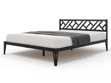 Кровать КМД 47 АЙРИС 1600, черный