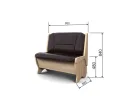 Скамья Лотос 950 дуб/умбер арт. 837511