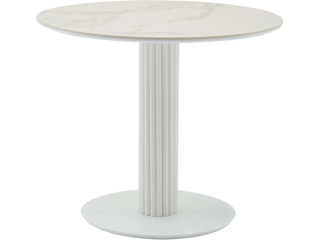 Стол STOOL GROUP Терралино круглый D90 керамика Белый/Белый арт. 1568329