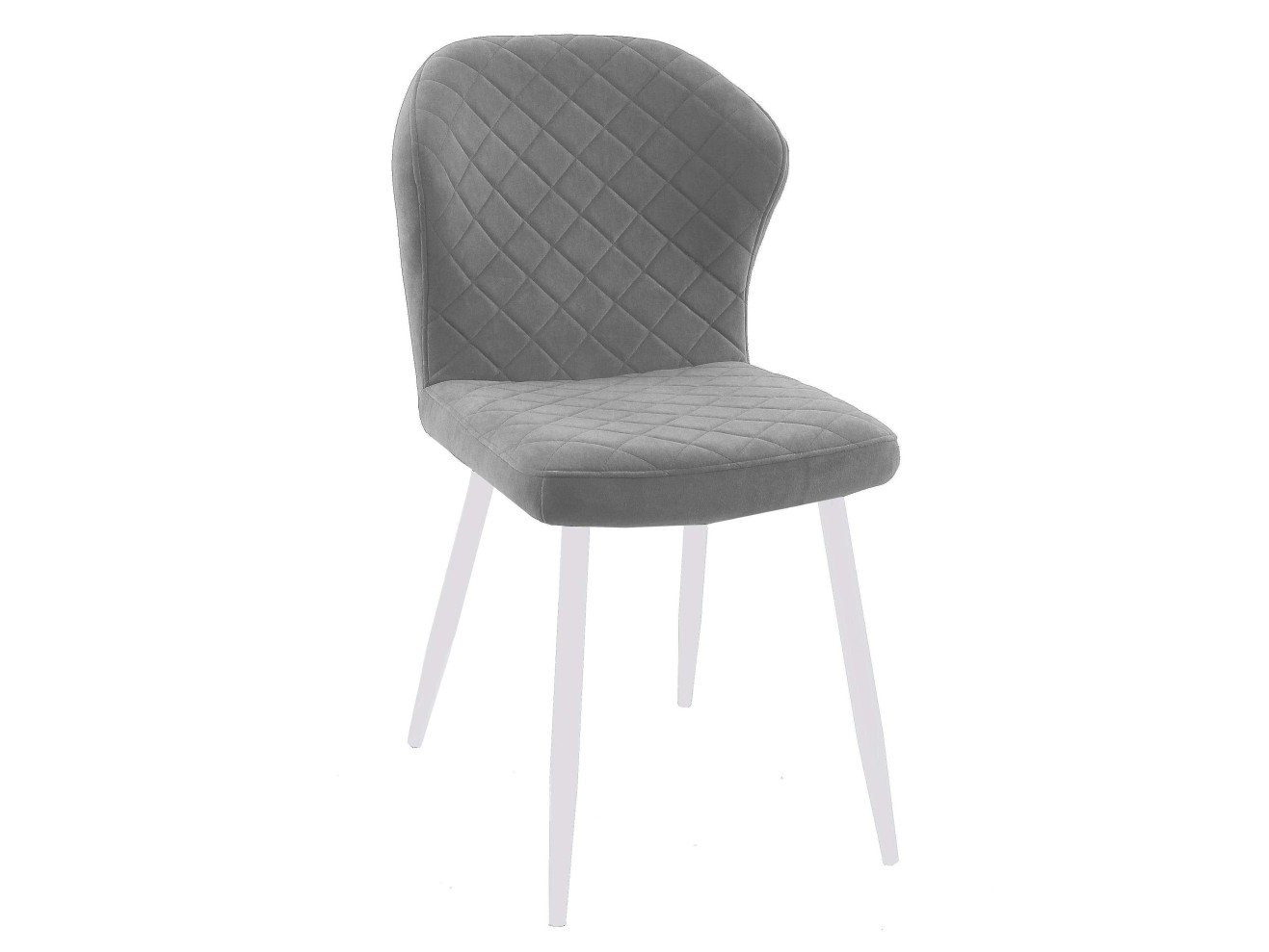 Стул DikLine 239М B22 GREY, ножки белые