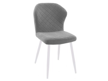 Стул DikLine 239М B22 GREY, ножки белые