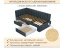 Мягкая кровать-тахта Milena 900 маренго с ящиками арт. 1377529