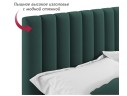 Мягкая кровать Olivia 1600 изумруд с ящиками