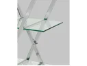 Стеллаж STOOL GROUP Гейт Прозрачное стекло/Сталь серебро арт. 1568217
