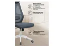 Golem dark gray / white Офисное кресло арт. 862905