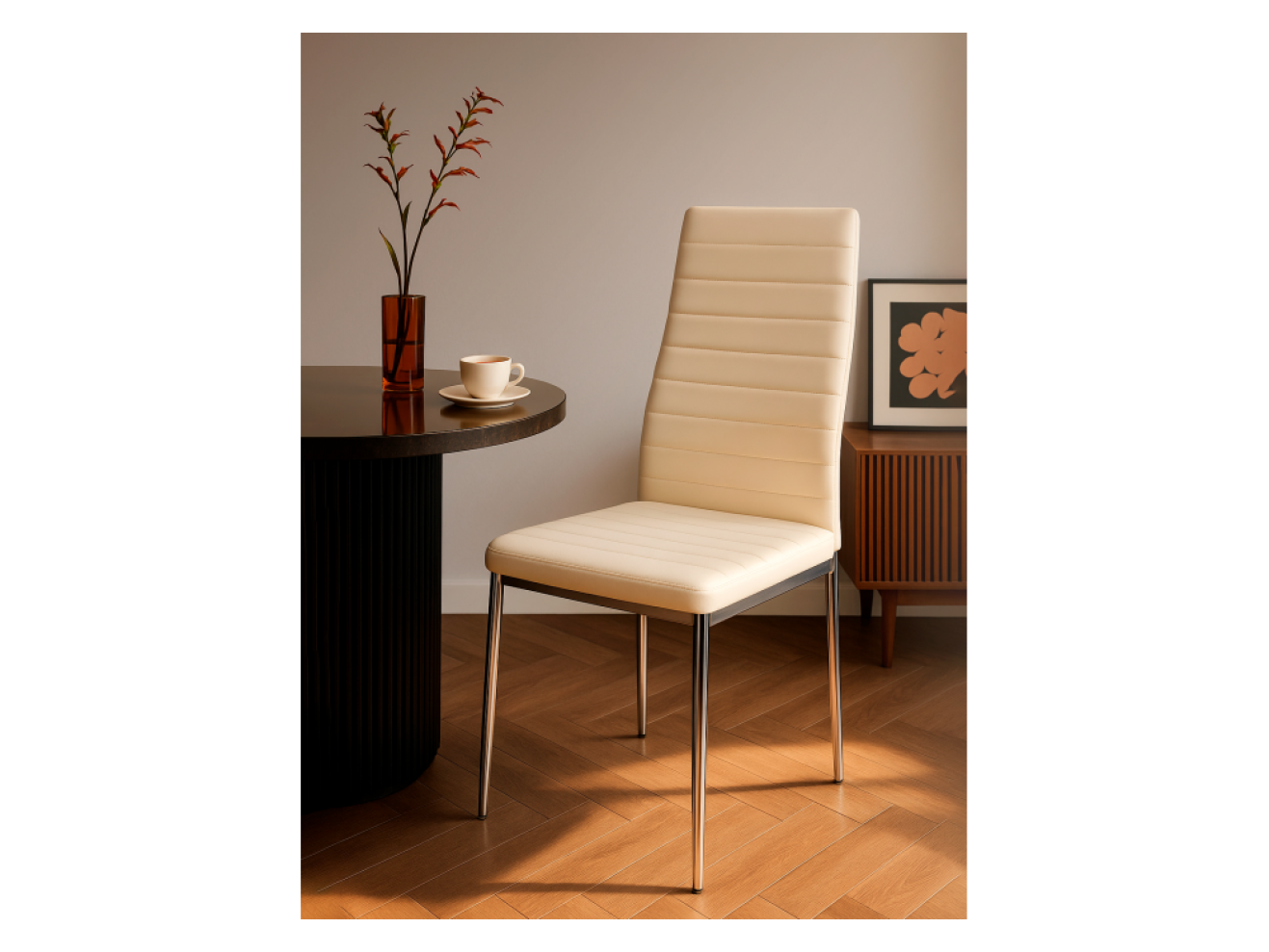 на металлокаркасе DC2-001 beige Стул на металлокаркасе