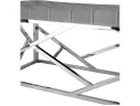 Банкетка-скамейка Stool Group АРТ ДЕКО Вельвет серый/Сталь серебро  Mebel арт. 1599015