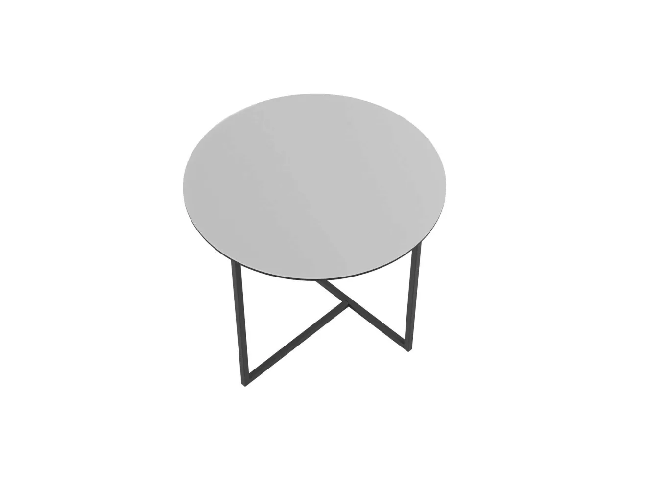 Стол журнальный Калифорния Альбано Glass белая Lacobel арт. 1038341