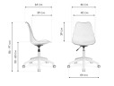 Kolin с подушкой clear / white Офисное кресло