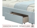 Односпальная кровать-тахта Afelia с ящиками 900 мята пастель с ортопедическим основанием арт. 994029