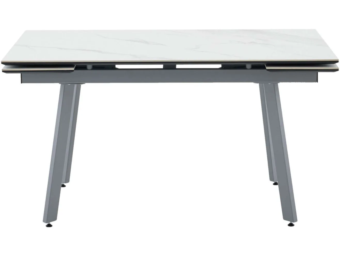 Стол обеденный STOOL GROUP Тайл 140-200*85 Snow white, подстолье серое арт. 1568359