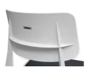 Стул SHT-S110-CN1 с подушкой из кож.зама белый/черный арт. 1567027