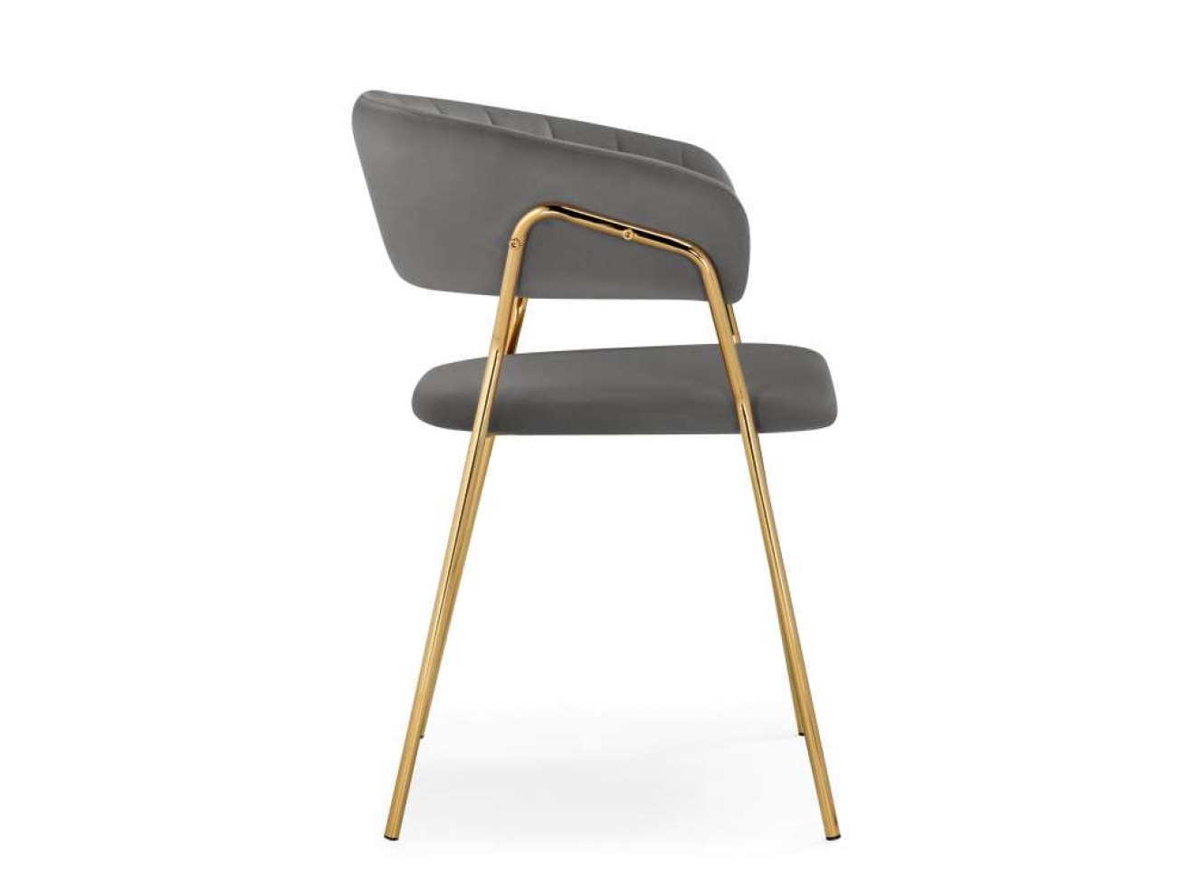 Kamelia 1 dark gray / gold Стул на металлокаркасе