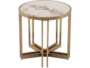 Стол журнальный STOOL GROUP Алиада 55*55 Светлая керамика/шампань арт. 1568291