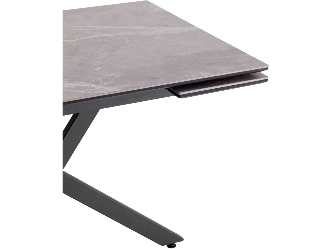 Стол обеденный STOOL GROUP Marmer 120-180/80/76 столешница МДФ16/керамика Антрацит