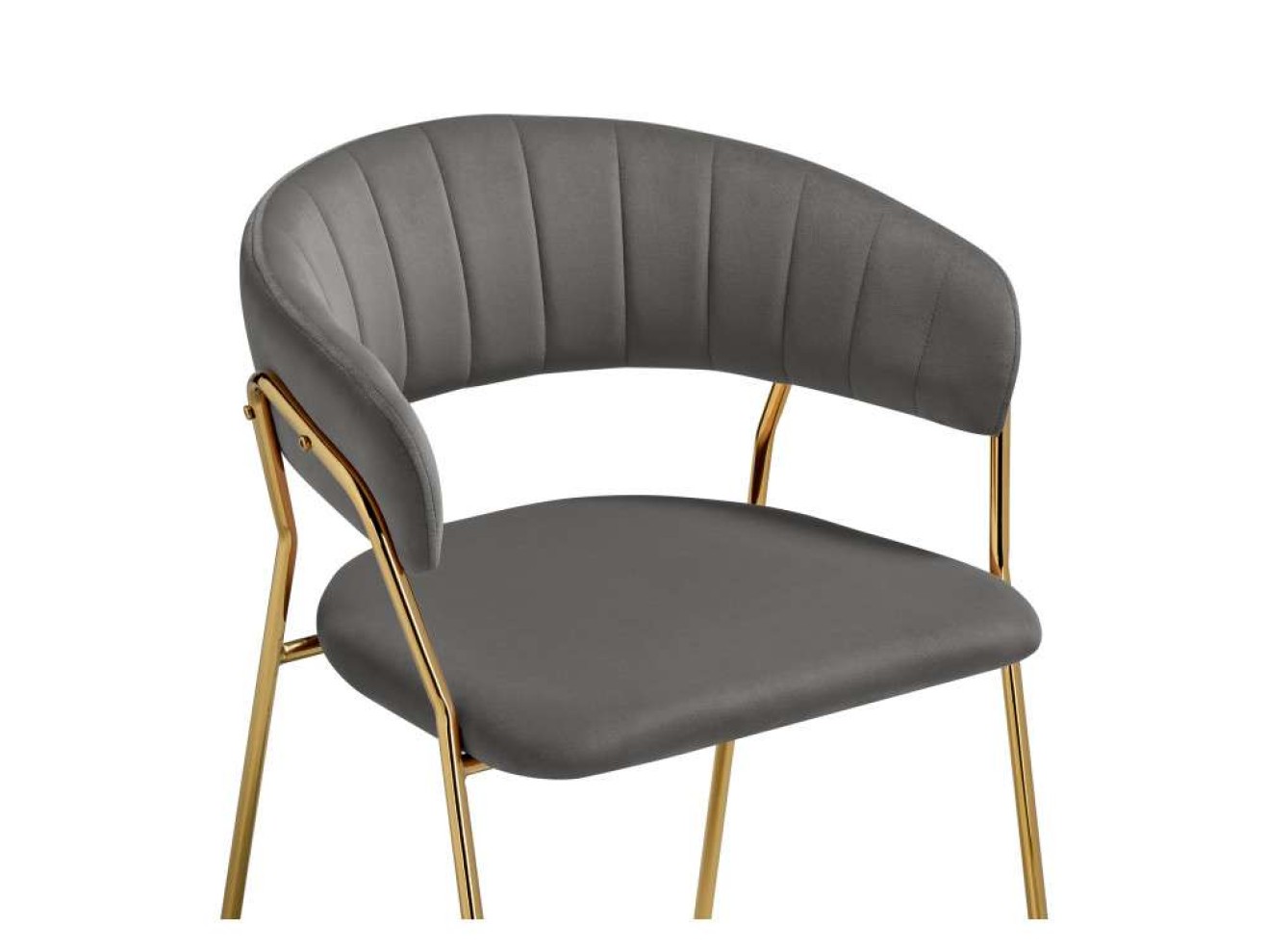 Kamelia 1 dark gray / gold Стул на металлокаркасе арт. 938559