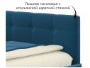 Односпальная кровать-тахта Bonna 900 с защитным бортиком синяя и подъемным механизмом арт. 1027169