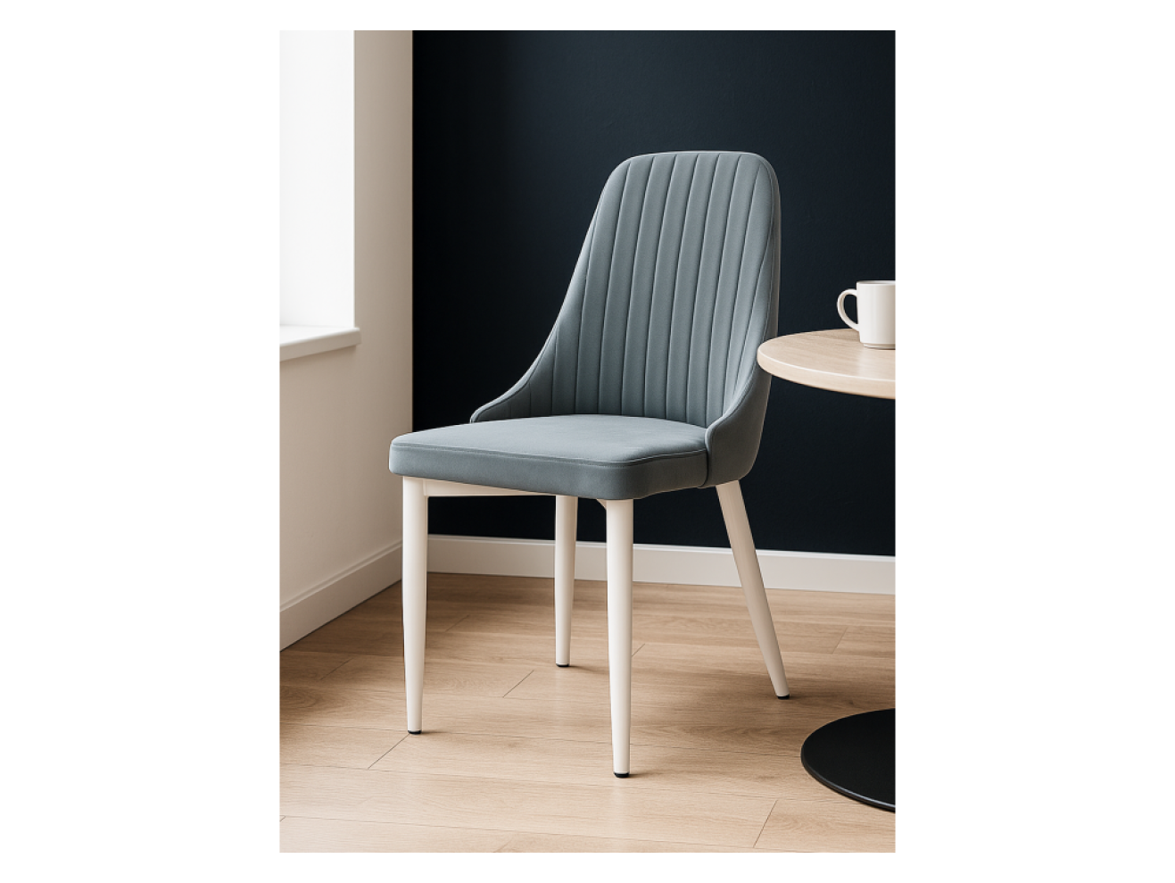 Kora white / gray Стул на металлокаркасе