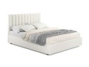 Мягкая кровать с тумбами Olivia 1600 беж с подъемным механизмом