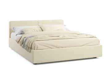Мягкая кровать Erika 1600 бежевая с подъемным механизмом