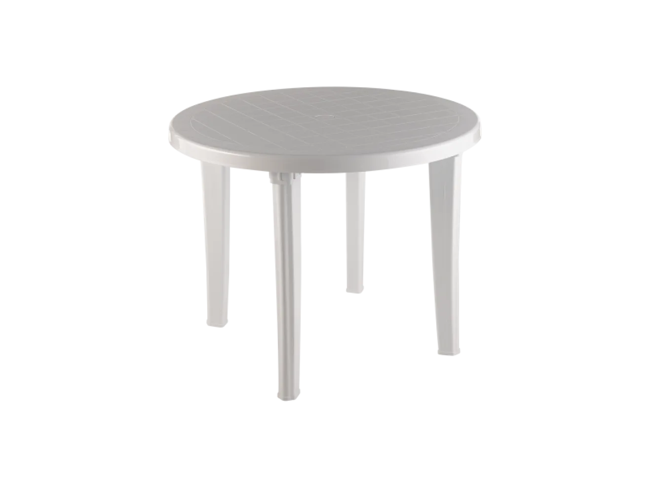 Стол пластиковый арт.ЭП 013624 круглый (белый) арт. 1596419
