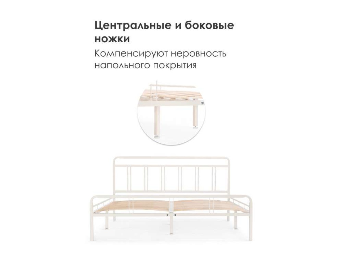 Рейк 120х200 белая Кровать
