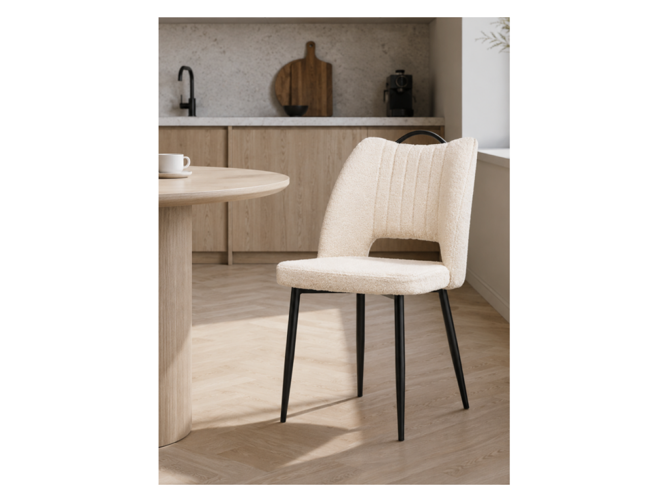 Barton beige / black Стул на металлокаркасе арт. 1005099