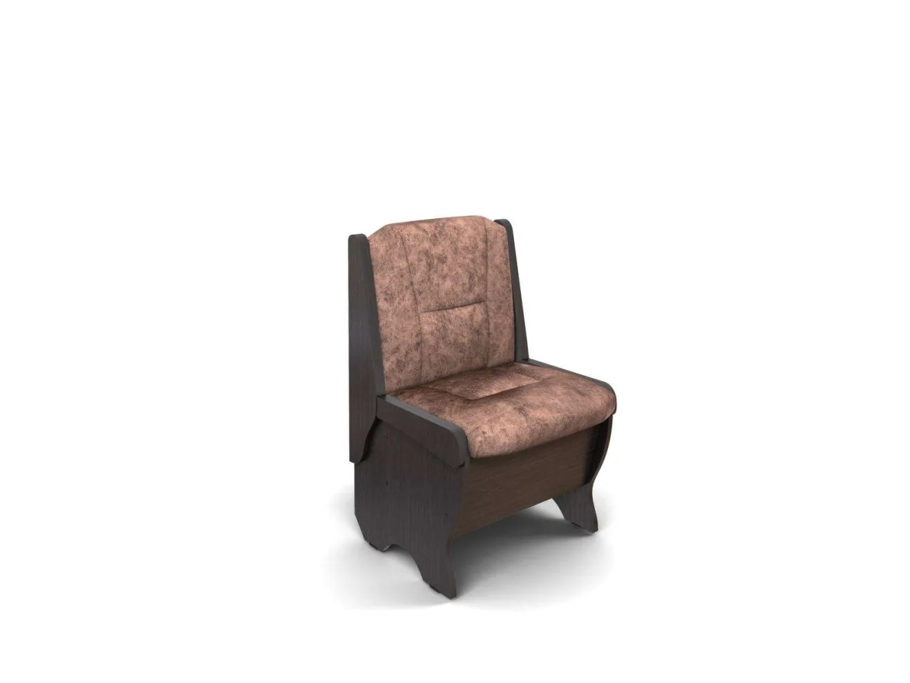 Скамья Лотос 550 / Венге / Велюр Коньяк арт. 1149681