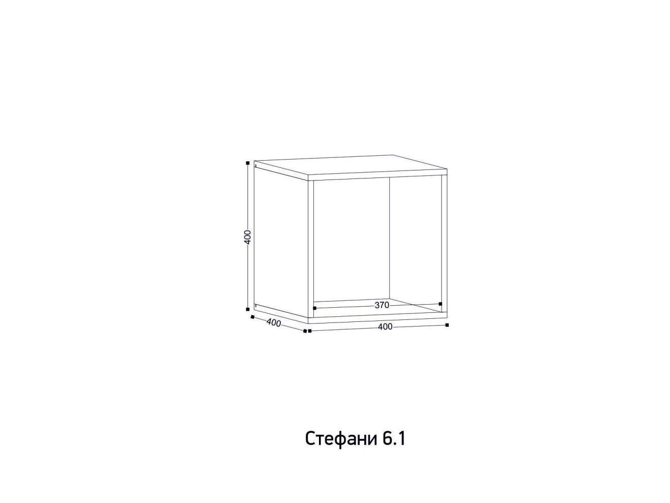 Антресоль Стефани 6.1, Дуб Крафт Золотой / Софт Белый