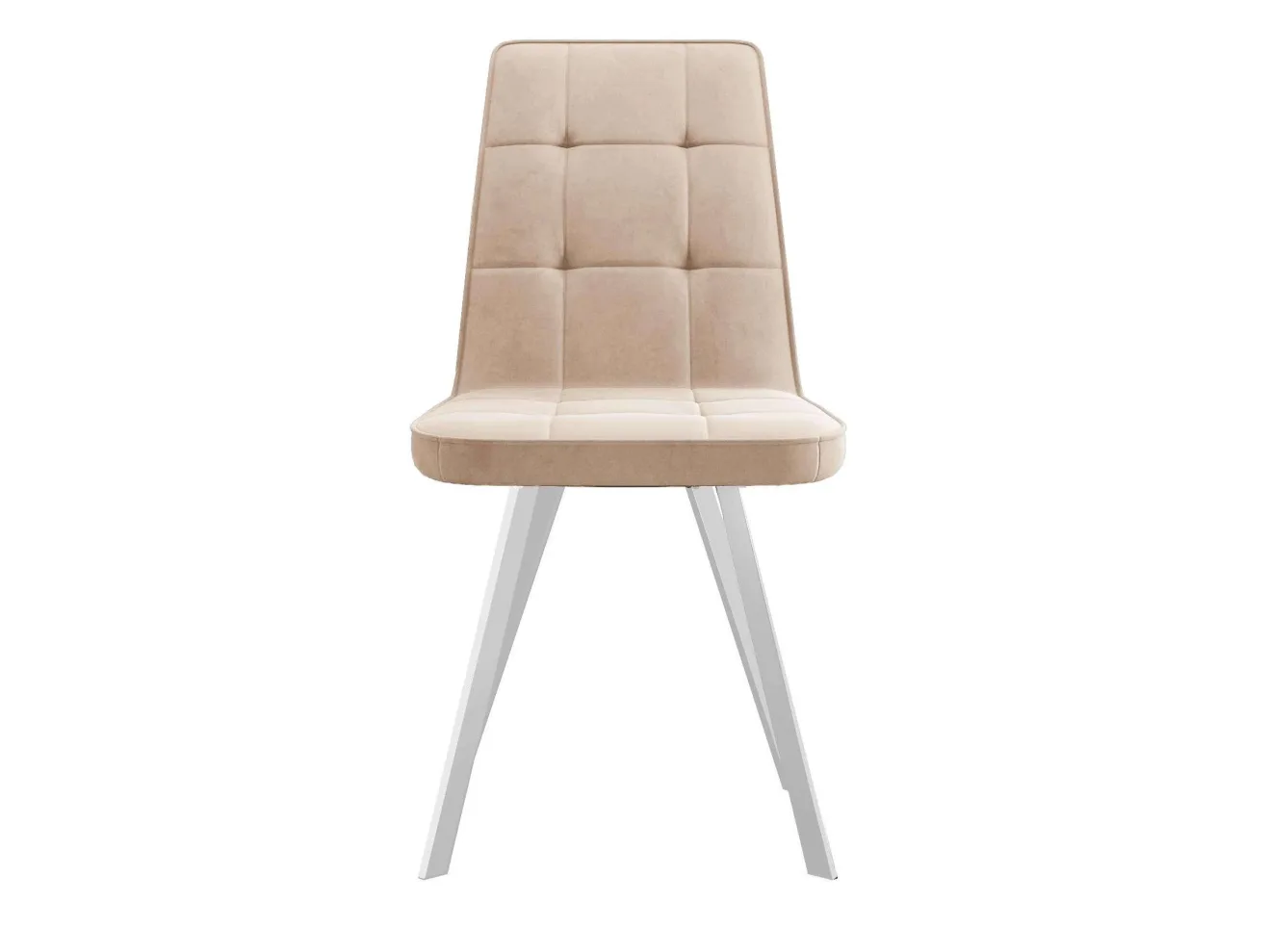 Стул DikLine 207 B03 BEIGE, ножки белые арт. 859907