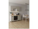 МК Аленушка 1,6м в.5 Магнолия Керамика,скоба черный,сонома