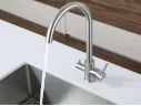 Смеситель для кухни 5420 U-обр. D-35мм с краном питьевой воды белый арт. 1266435
