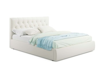 Мягкая кровать Verona 1600 беж с ортопедическим основанием