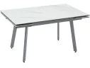 Стол обеденный STOOL GROUP Тайл 140-200*85 Snow white, подстолье серое арт. 1568359