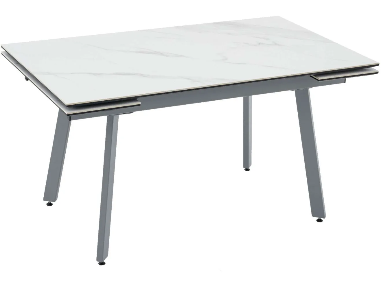 Стол обеденный STOOL GROUP Тайл 140-200*85 Snow white, подстолье серое арт. 1568359