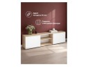Алетра ТБ01-1600 дуб крафт серый / глянец белый ТВ-тумба