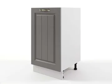 Шкаф напольный Мария 450х820х476 Графит/ Белый