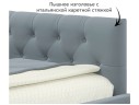 Односпальная кровать-тахта Afelia с ящиками 900 серая с ортопедическим основанием