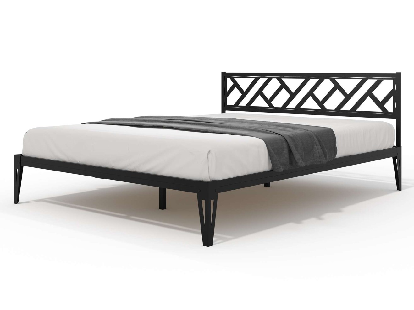 Кровать КМД 47 АЙРИС 1600, черный арт. 1526609