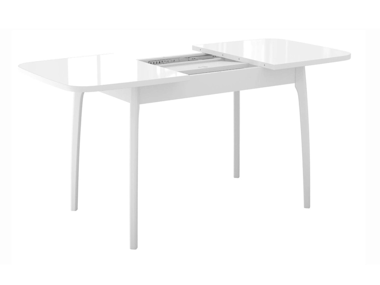 Стол DikLine M15 белый/стекло белое optiwhite