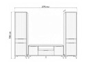 Иадама графит / графит софт комплектация 9 Готовая гостиная