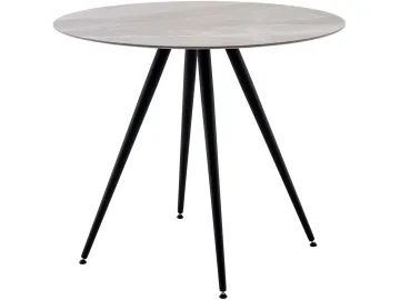 Стол обеденный STOOL GROUP Ники круглый керамика 900 Italian light grey