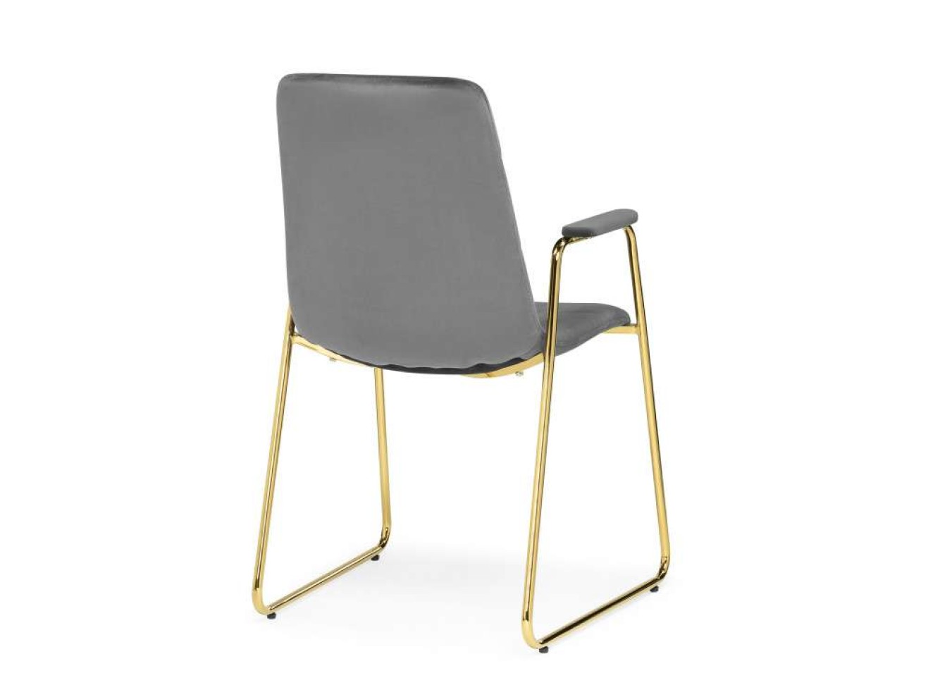 Lana dark grey / gold Стул на металлокаркасе