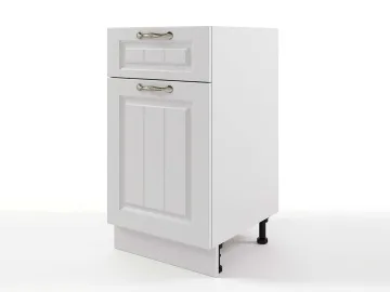 Шкаф напольный Мария с 1 ящиком 500х820х476 Белый/ Белый