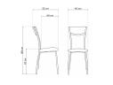 Goki светлый мусс Стул на металлокаркасе
