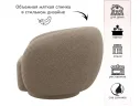 Дизайнерское мягкое кресло Plushe букле мокко арт. 1560029