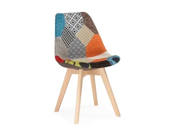 Mille fabric multicolor Стул деревянный