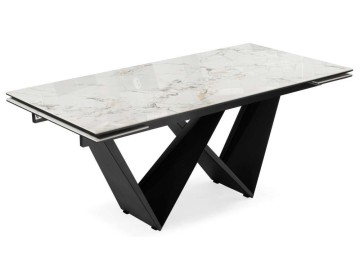 Бор 180(240)x90 cold jade / черный Керамический стол